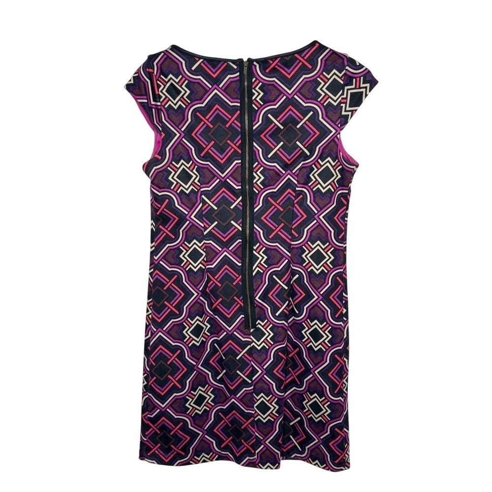 Blu Sage Womens Size S Shift Mini Dress Cap Sleeve Back Zip MOD 1960s - Picture 3 of 5